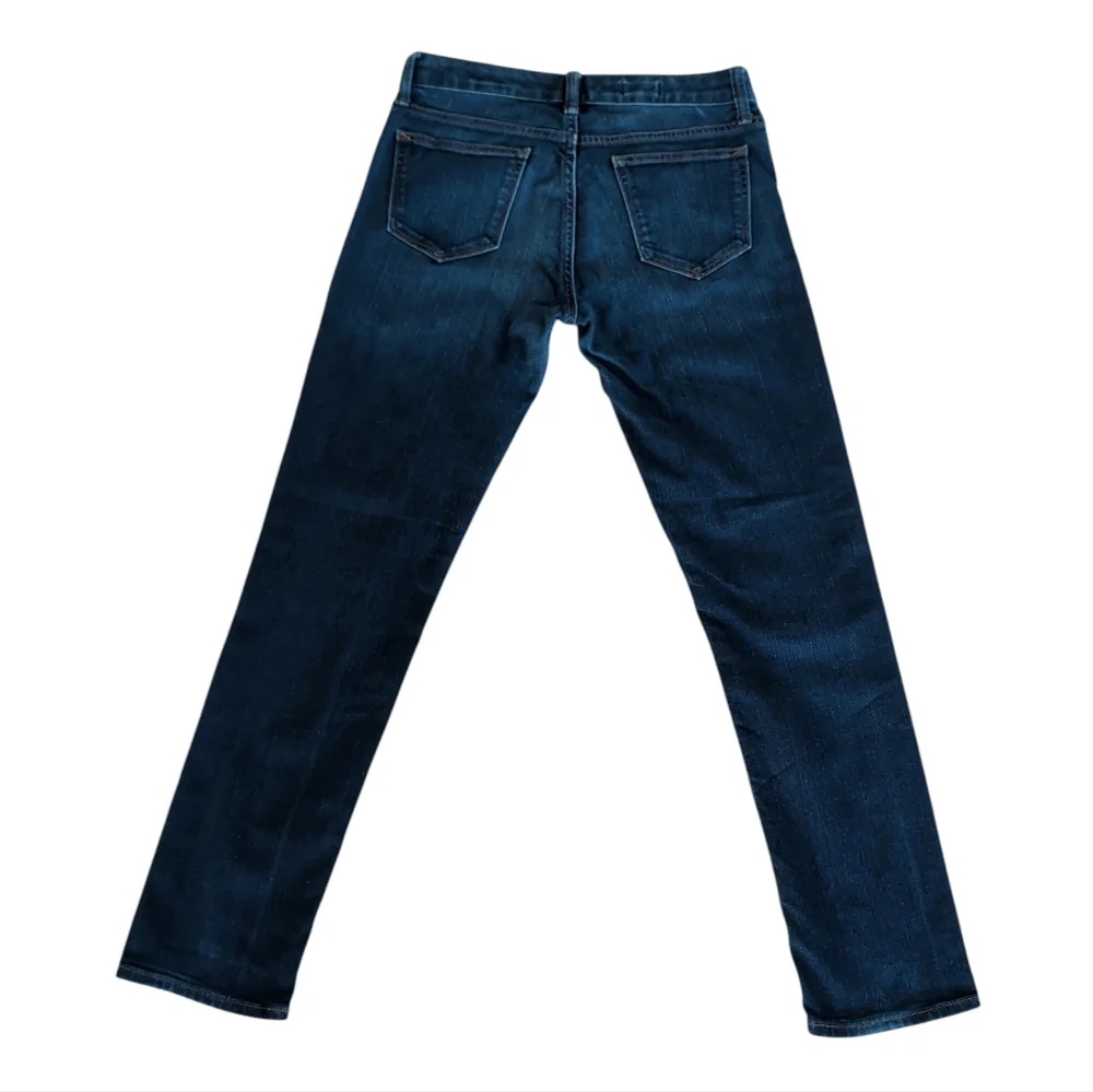 Gap 1969 Real Straight Leg Denim Jeans 28R Dark Wash Blue Pockets - Picture 7 of 16